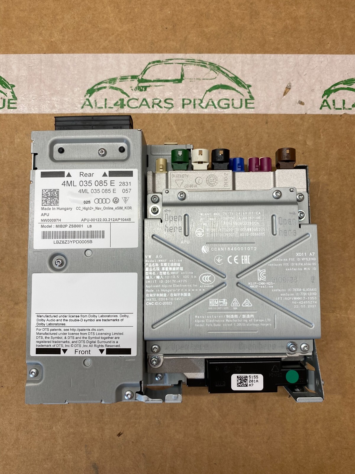 LAMBORGHINI URUS HIGH MULTIMEDIA SYSTEM MMI UNIT 4ML035085E ORIG.NEU!!!