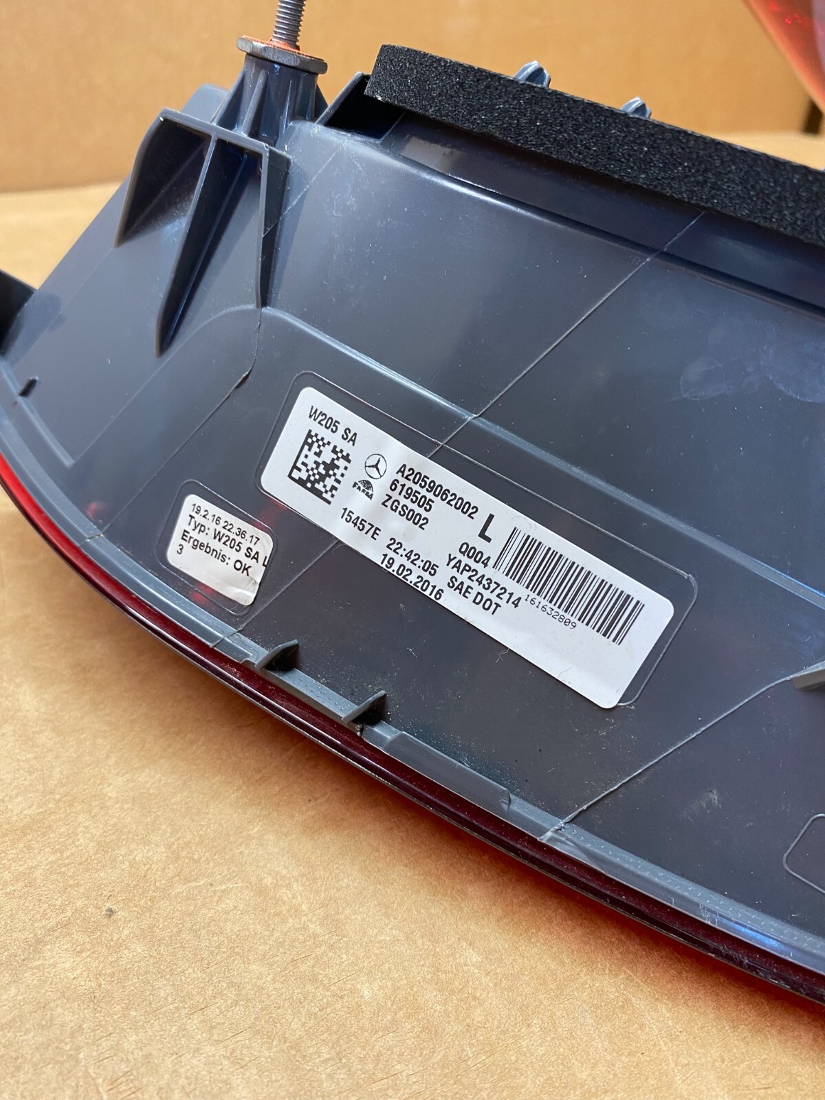 MERCEDES-BENZ C W205 RÜCKLICHT LED A2059062002 A2059062102 MODEL: NAR-SAE DOT ! - Obrázek 8