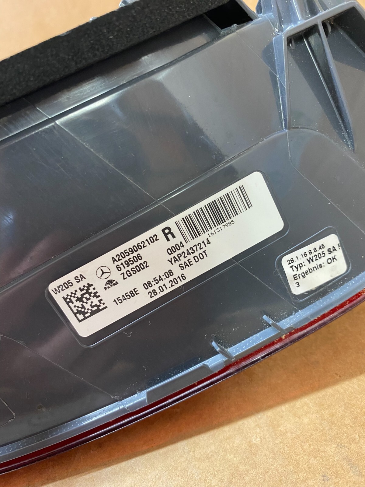 MERCEDES-BENZ C W205 RÜCKLICHT LED A2059062002 A2059062102 MODEL: NAR-SAE DOT ! - Obrázek 9