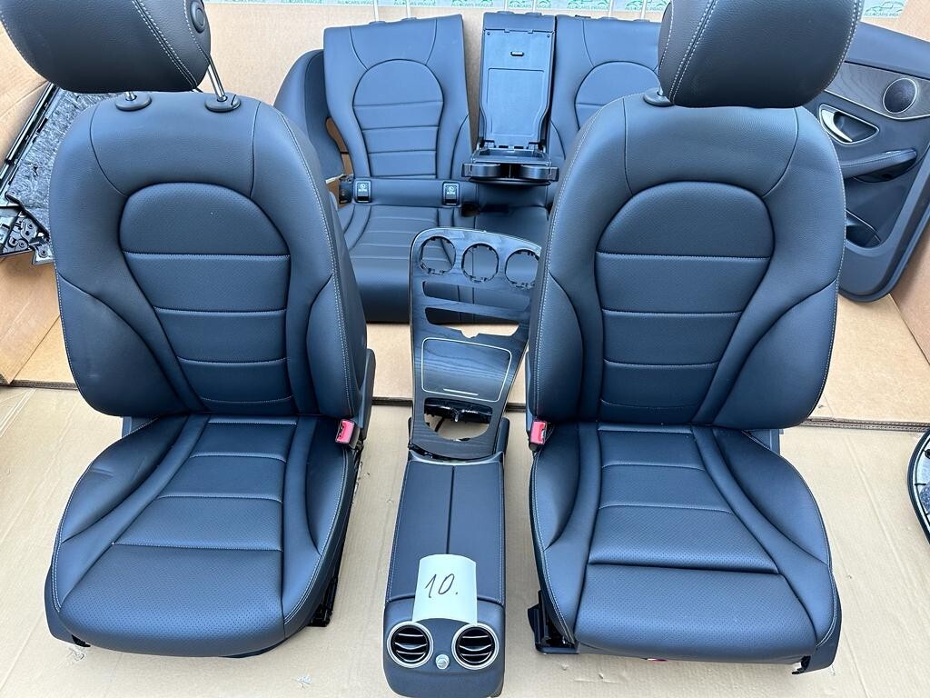 MERCEDES C W205 LEDER SPORT SITZEN KOMPLET NEU DEMONT VOM TEST CAR 95 Km, LIM.10 - Obrázek 3