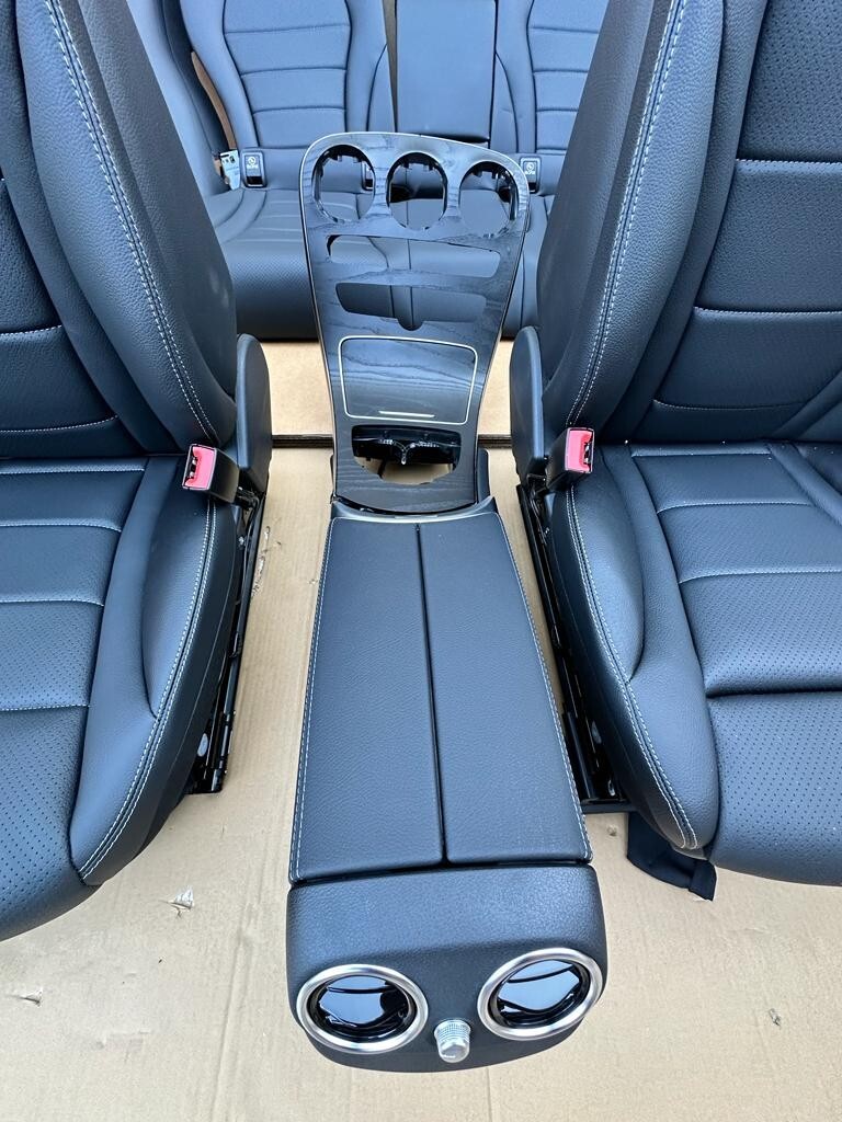 MERCEDES C W205 LEDER SPORT SITZEN KOMPLET NEU DEMONT VOM TEST CAR 95 Km, LIM.10 - Obrázek 5