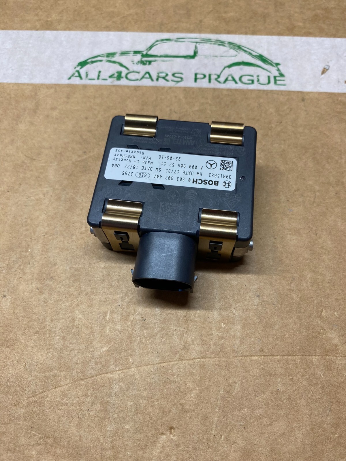 MERCEDES RADARSENSOR ABSTANDRADAR ACC DISTRONICPLUS BOSCH A0009055211 ORIG.NEU!! - Obrázek 7