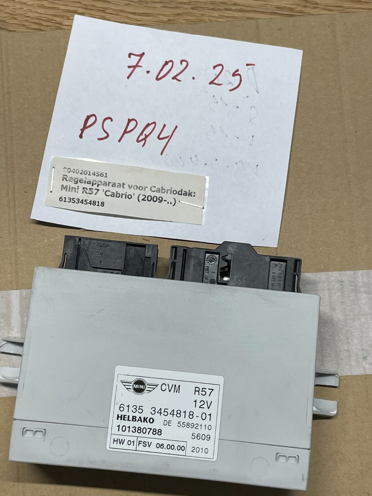 MINI COOPER R57 CABRIOLET CABRIOVERDECKMODUL 61353454818 , 6135 3454818 - 01 - Obrázek 5