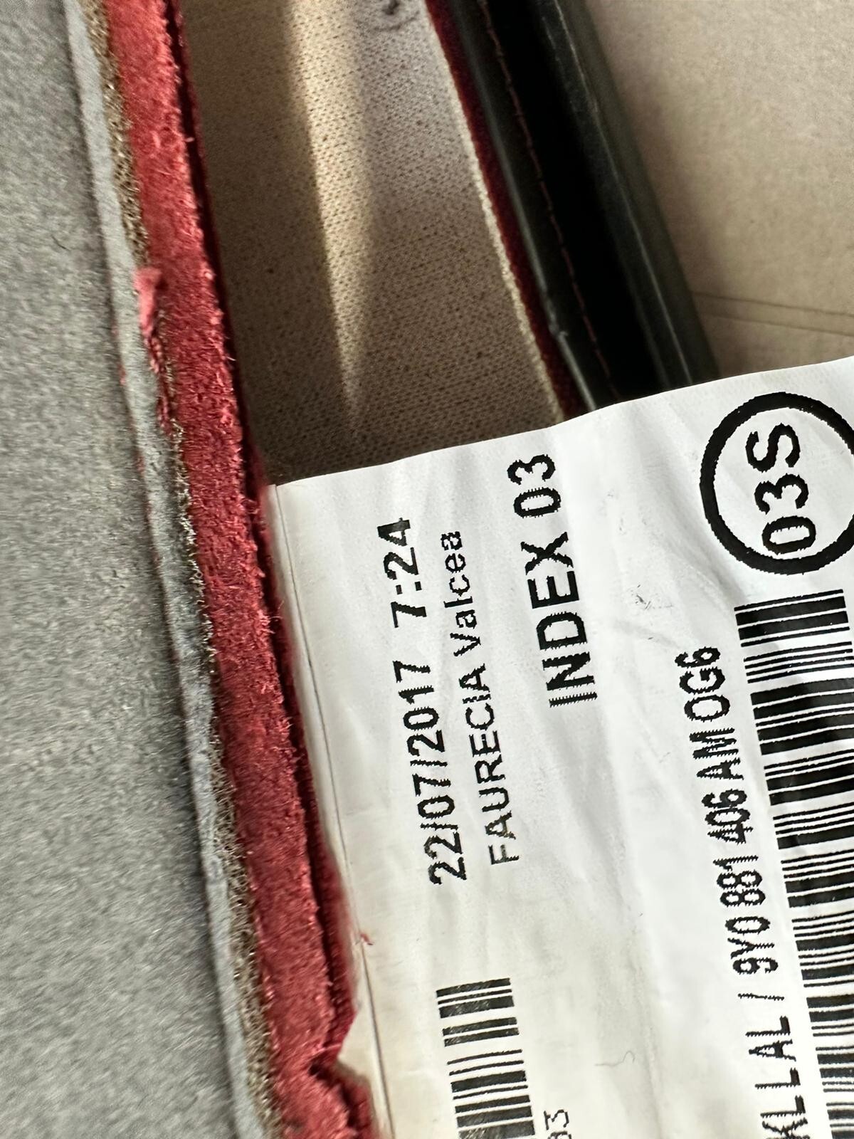 PORSCHE CAYENNE 9Y SITZBEZUG SPORT SITZ LEDER ROT 9Y0881406AM OG6 ORIG.NEU!!! - Obrázek 11