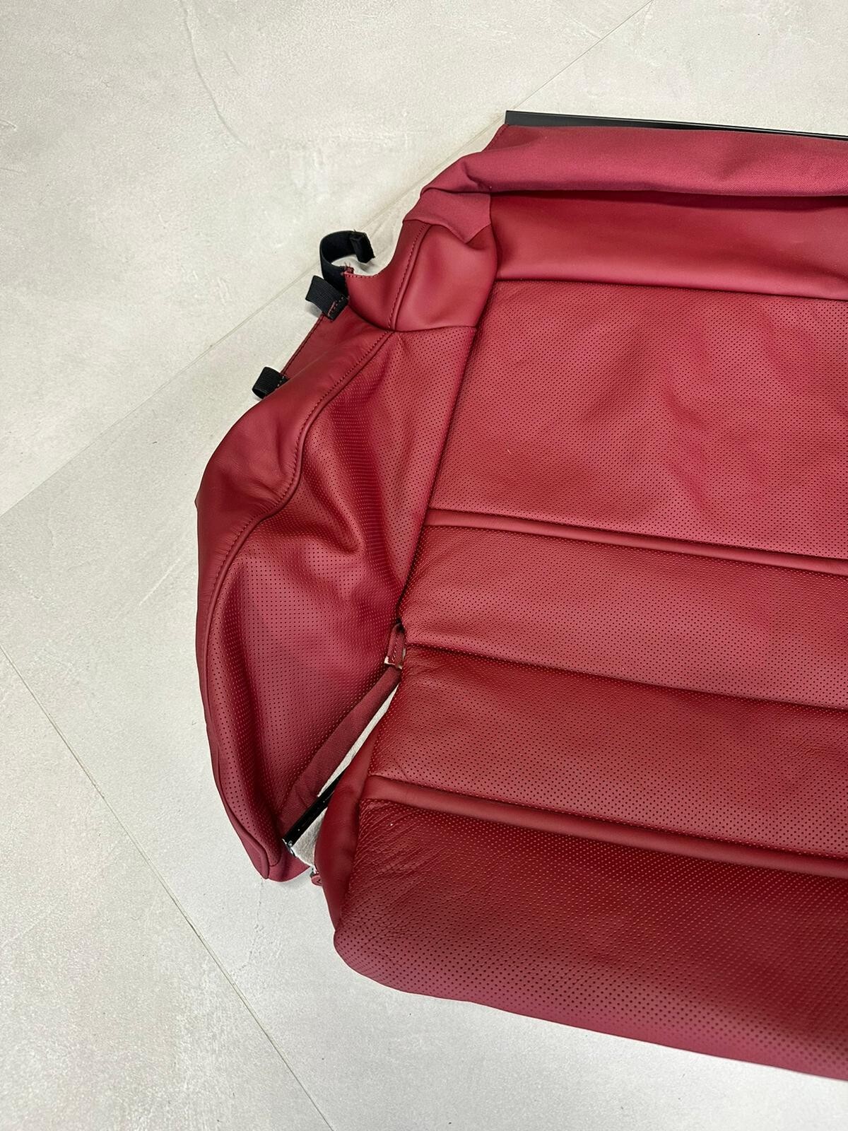 PORSCHE CAYENNE 9Y SITZBEZUG SPORT SITZ LEDER ROT 9Y0881406AM OG6 ORIG.NEU!!! - Obrázek 4