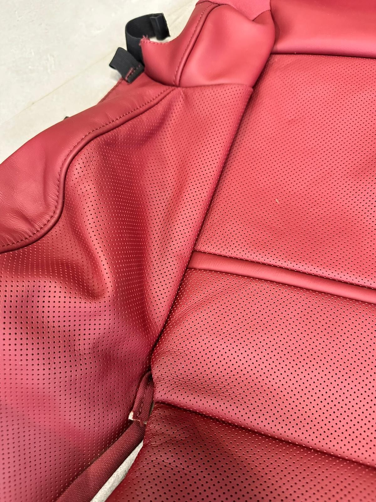 PORSCHE CAYENNE 9Y SITZBEZUG SPORT SITZ LEDER ROT 9Y0881406AM OG6 ORIG.NEU!!! - Obrázek 5