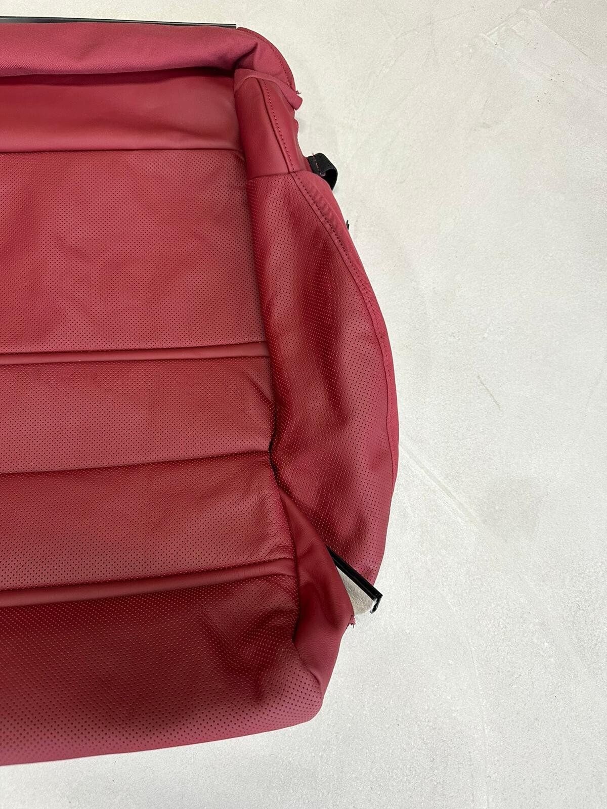 PORSCHE CAYENNE 9Y SITZBEZUG SPORT SITZ LEDER ROT 9Y0881406AM OG6 ORIG.NEU!!! - Obrázek 6