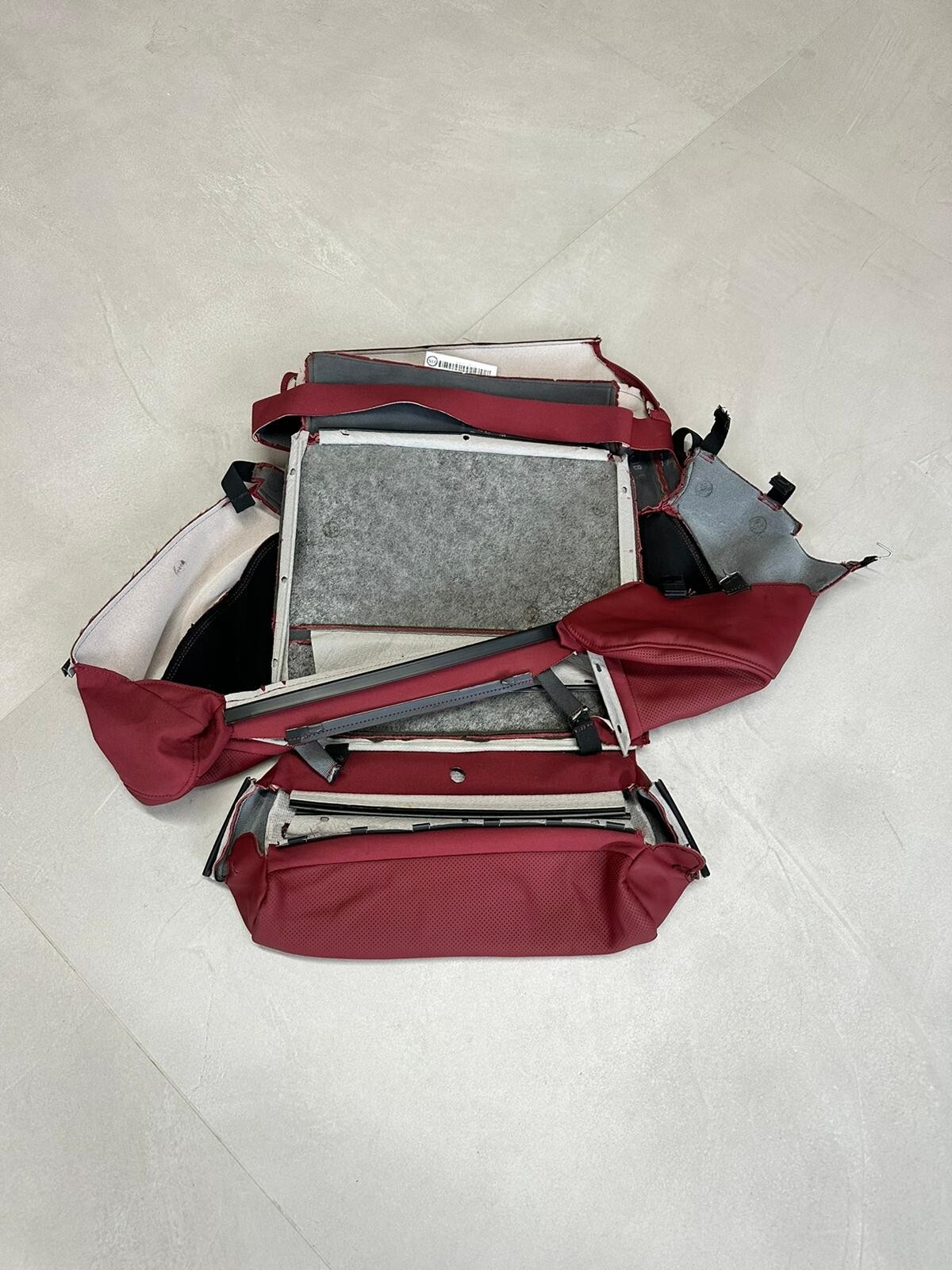 PORSCHE CAYENNE 9Y SITZBEZUG SPORT SITZ LEDER ROT 9Y0881406AM OG6 ORIG.NEU!!! - Obrázek 8