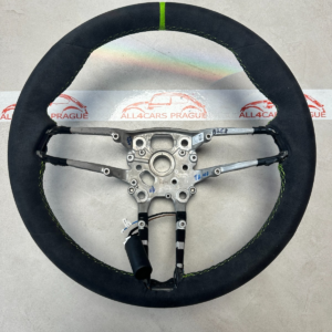 PORSCHE GTS TURBO LEERES RAHMEN LENKRAD BEHEIZT SCHWARZ (GRÜN) ALCANTARA LEDER