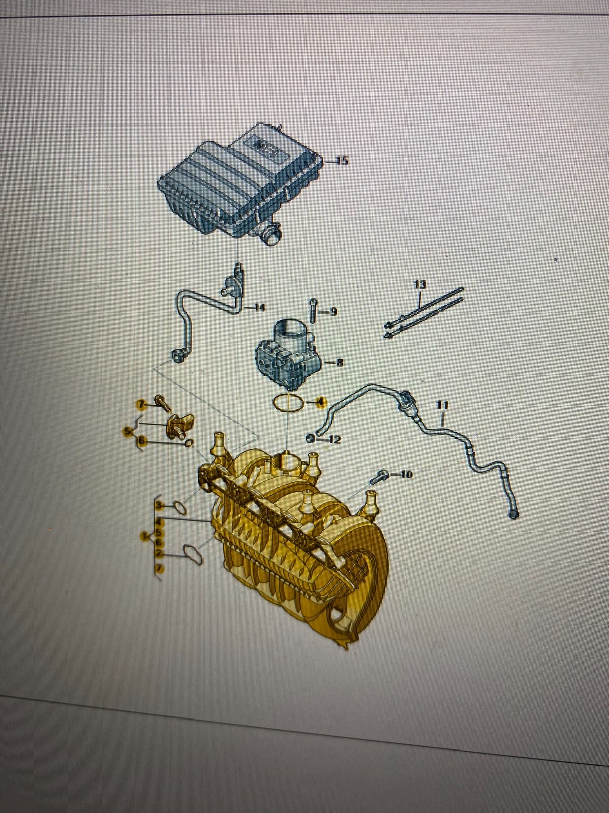 SAUGROHRMODUL 04E129712G / 04E 129 712 G VW SKODA SEAT ORIG. TEIL VW NEU!!! - Obrázek 9