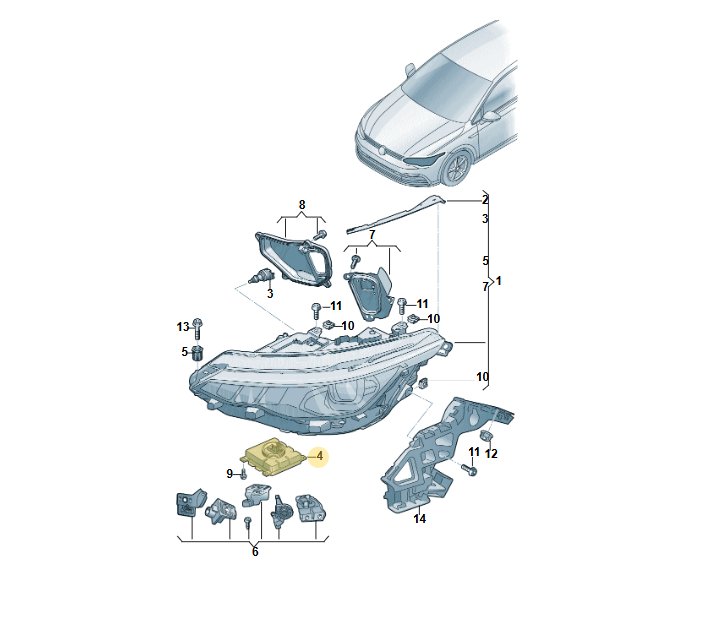 SEAT CUPRA LEON FORMENTOR SCHEINWERFER STEUERGERÄT 992941572AK TEST CAR DEMONT - Obrázek 4
