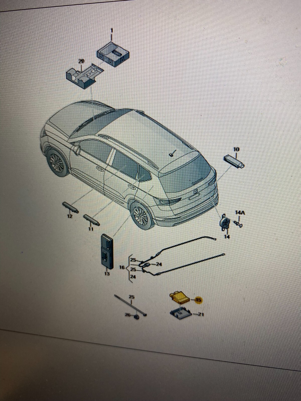 SKODA KODIAQ, KAROQ, OCTAVIA HECKKLAPPE STEUERGERÄT 3G0962243B NEU!! - Obrázek 9
