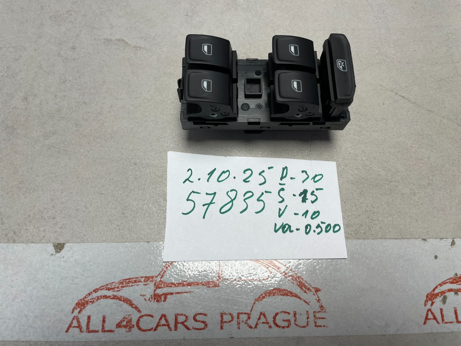 ŠKODA OCTAVIA III FENSTERHEBER SCHALTER ELEKTRISCH FAHRER 5E0959857 ORIG.ŠKODA - Obrázek 14