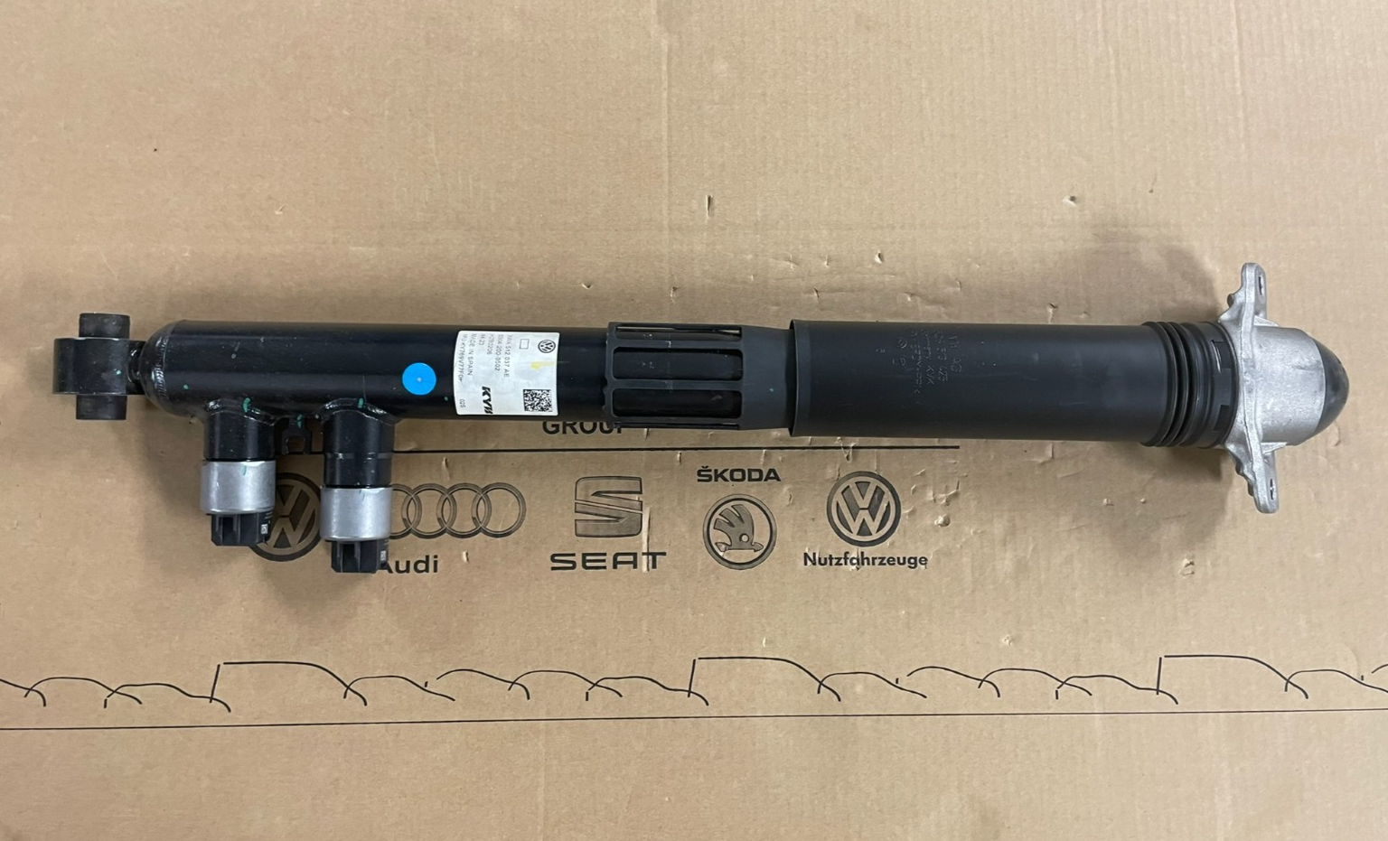 ŠKODA SUPERB STOßDÄMPFER ELEKTRISCH HINTEN 3WA512037AE ORIGINAL NEU!!!