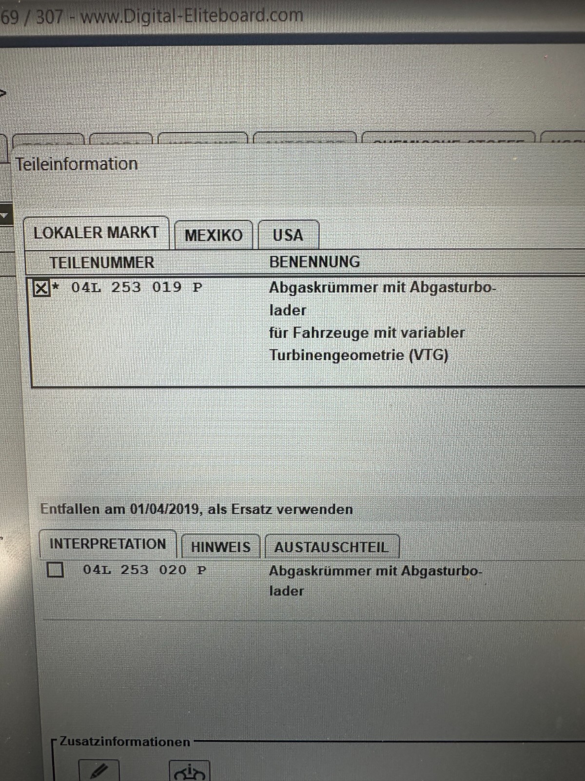 TURBO VOLKSWAGEN SKODA 2,0 TDI DIESEL TURBOLADER 04L253019P 04L253020P ORIG.NEU - Obrázek 17