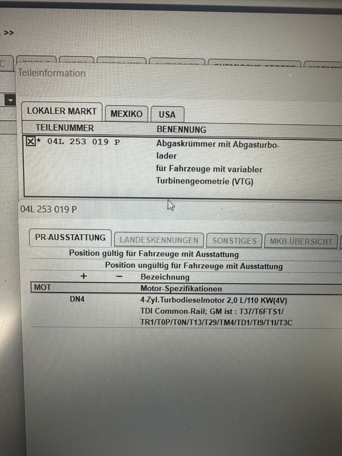TURBO VOLKSWAGEN SKODA 2,0 TDI DIESEL TURBOLADER 04L253019P 04L253020P ORIG.NEU - Obrázek 18