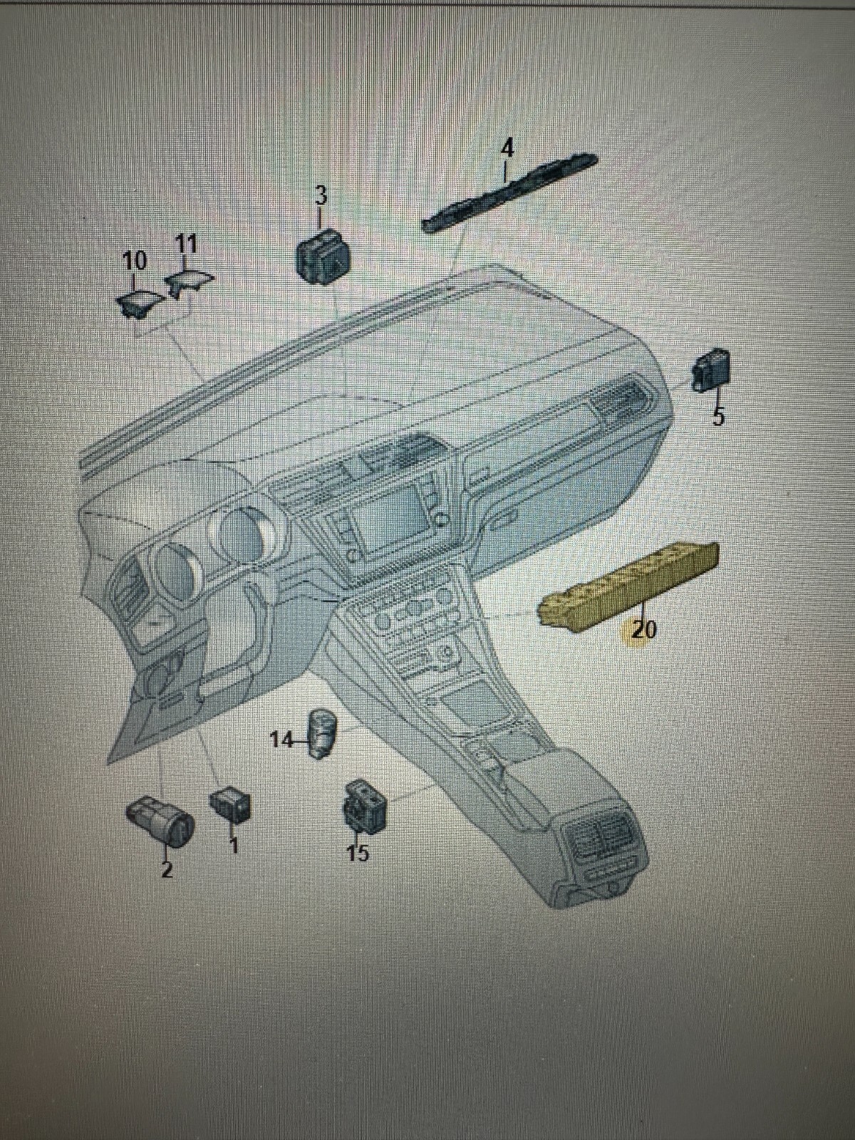 VOLKSWAGEN TOURAN 5T MEHR FACH SCHALTER 5TA927132B FAST NEU DEM.VOM TEST WAGEN.. - Obrázek 4