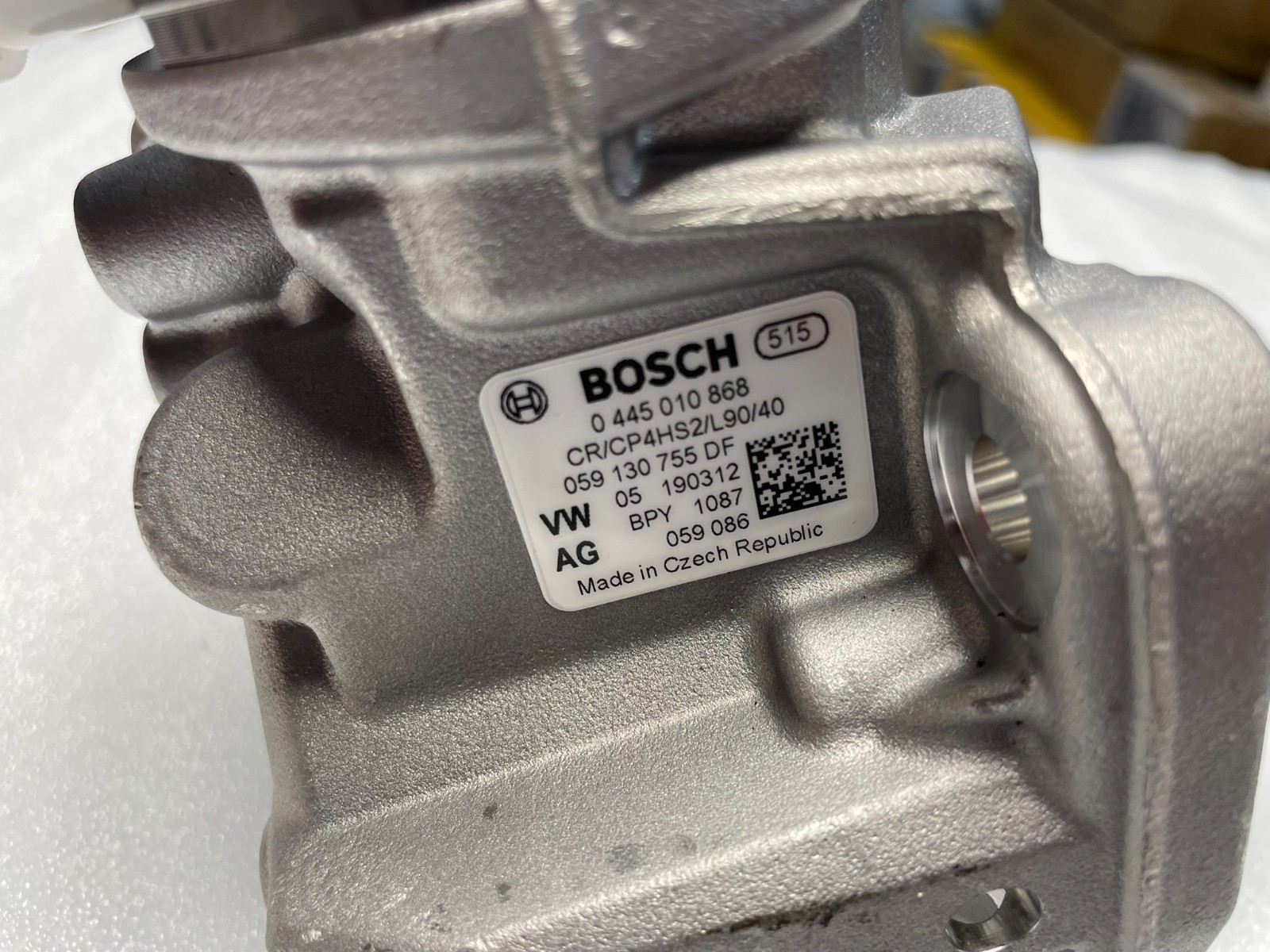 VW AMAROK 3.0 TDI V6 KRAFTSTOFF HOCHDRUCKPUMPE 059130755DF NEU ORIG. ZUSTAND B - Obrázek 3