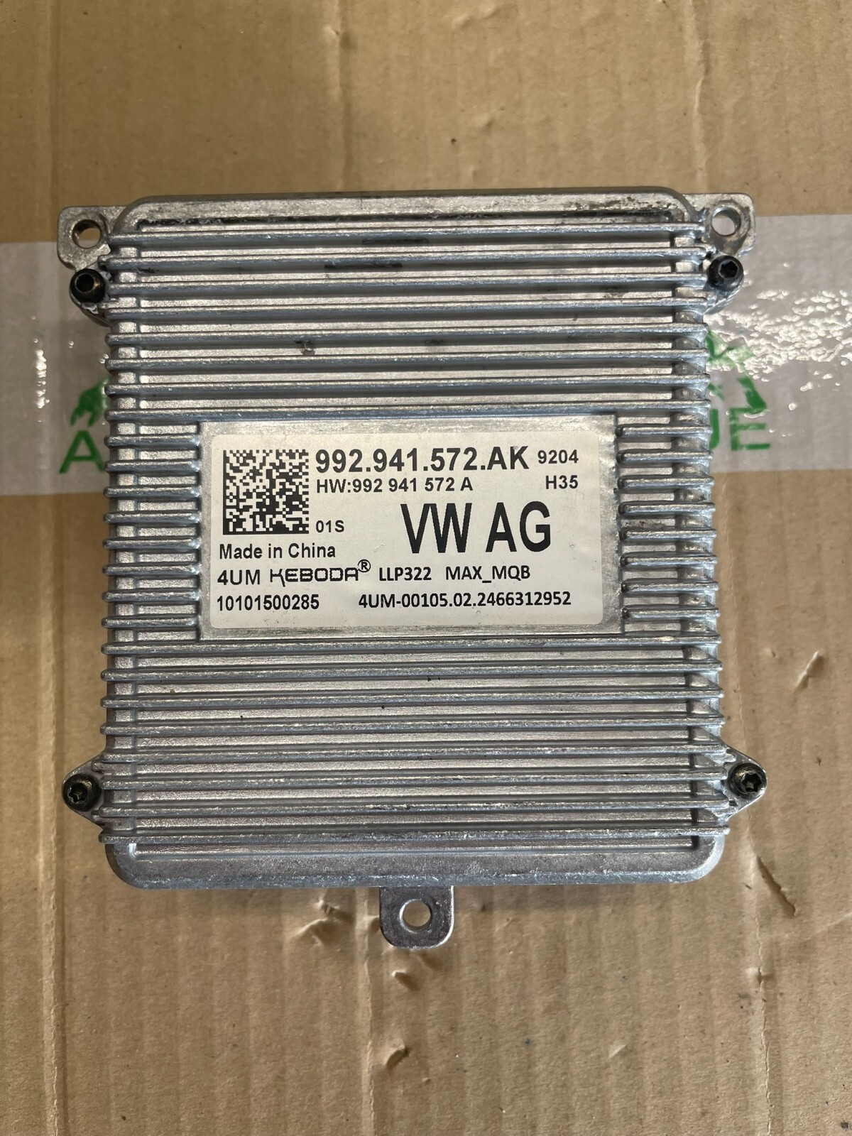 VW GOLF SEAT LEON FORMENTOR SCHEINWERFER STEUERGERÄT 992941572AK TEST CAR DEMONT