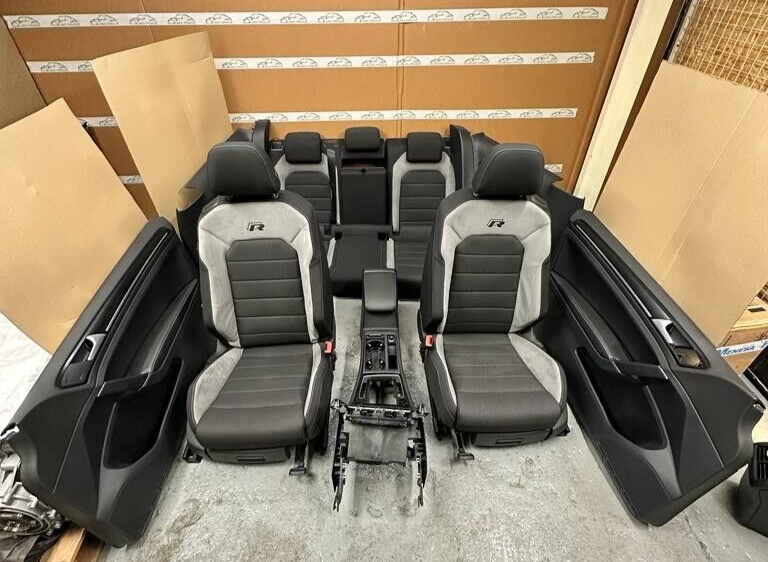 VW GOLF VII DREITÜRIG R-LINE KOMPLETT SITZEN SITZAUSSTATTUNG+TAPISSERIE TEST CAR - Obrázek 3