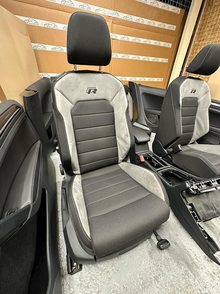 VW GOLF VII DREITÜRIG R-LINE KOMPLETT SITZEN SITZAUSSTATTUNG+TAPISSERIE TEST CAR - Obrázek 7