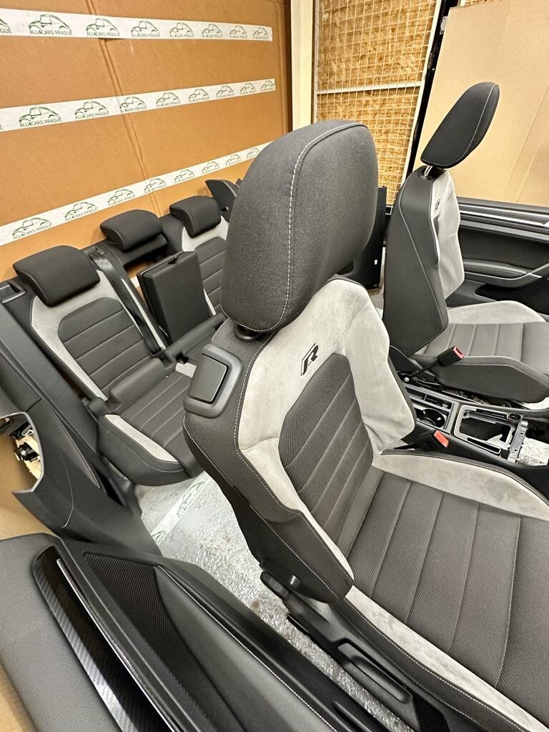 VW GOLF VII DREITÜRIG R-LINE KOMPLETT SITZEN SITZAUSSTATTUNG+TAPISSERIE TEST CAR - Obrázek 8