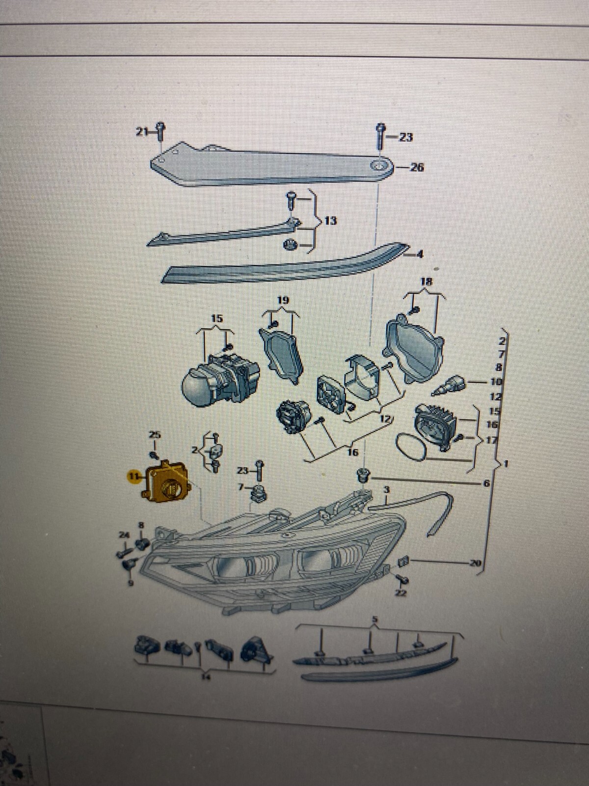 VW PASSAT 2015 LEISTUNGSMODUL FUR HAUPLICHTELEKTRONIK 992941572CA ORIG. NEU!! - Obrázek 9