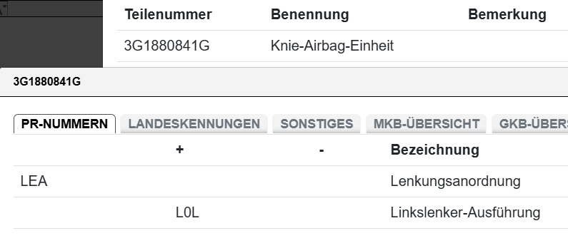 VW PASSAT 3G , VW ARTEON KNIESCHUTZ FAHRER BALLON-KISSEN 3G1880841G ORIG. VW NEU - Obrázek 6