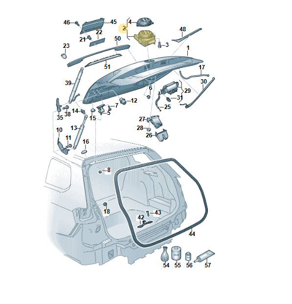 VW PASSAT ARTEON GOLF SPORTSVAN HECKKLAPPENÖFFNER LOGO HECKKLAPPE 510827469 NEU - Obrázek 7