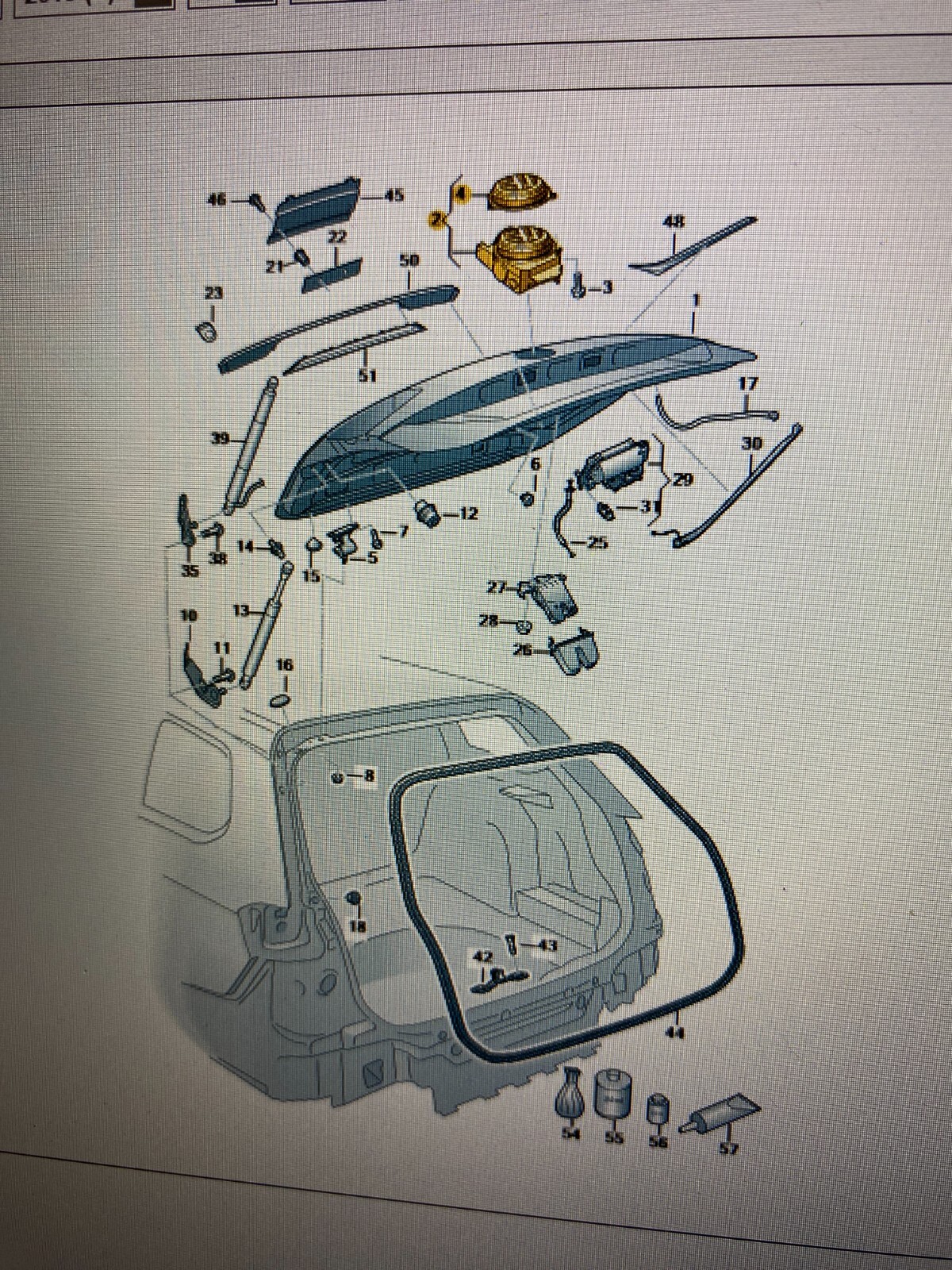 VW PASSAT B8 HECKKLAPPENÖFFNER LOGO VW HECKKLAPPE 3G5827469 510827469 ORIGINAL - Obrázek 20