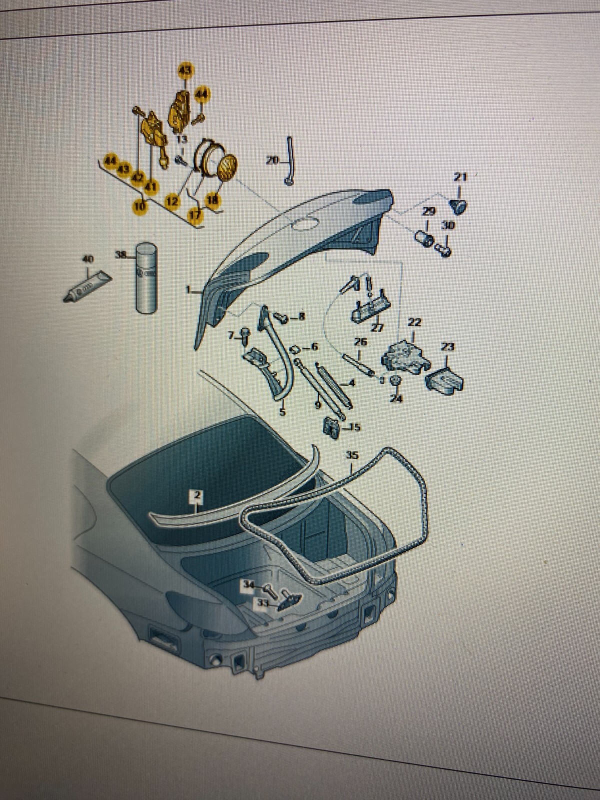 VW PASSAT CC, EOS HECKKLAPPEN ÖFFNER 3C5827469J DEMONT VOM TEST WAGEN FAST NEU ! - Obrázek 22