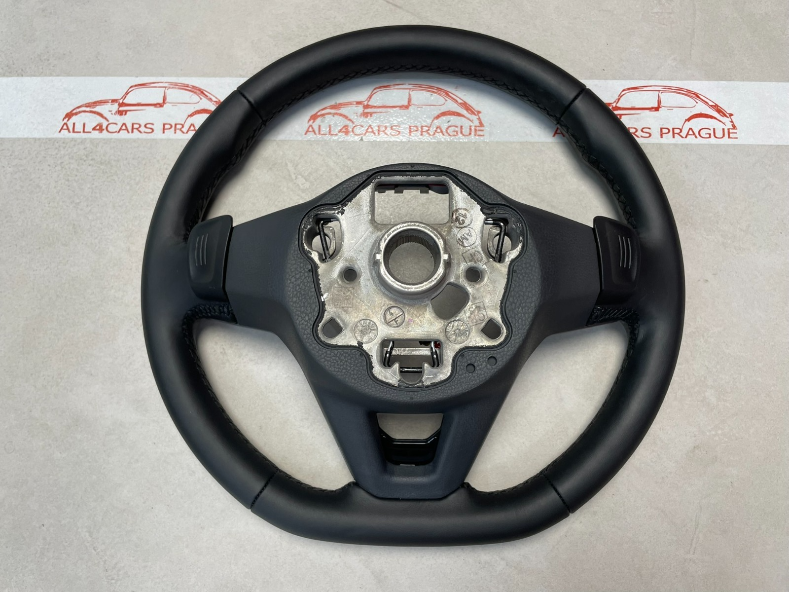 VW PASSAT LENKRAD SPORT LEDER BEHEIZT ABGEFLACHT R PADELS 5H0419089QG FAST NEU - Obrázek 19