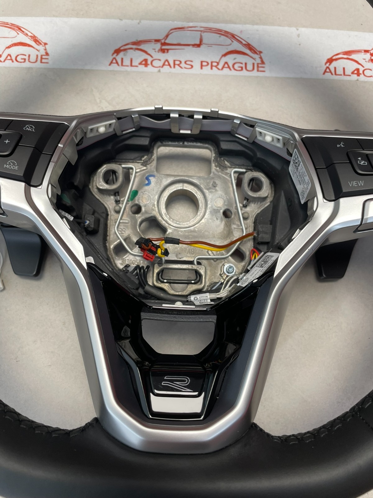 VW PASSAT LENKRAD SPORT LEDER BEHEIZT ABGEFLACHT R PADELS 5H0419089QG FAST NEU - Obrázek 5