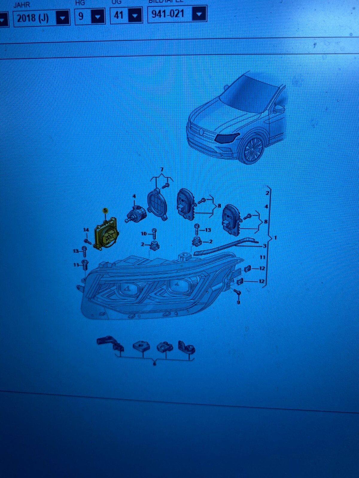 VW SCHEINWERFER STEUERGERÄT LEISTUNGSMODUL 992941572AE ,VW ID3,ID4. Orig.Neu ! - Obrázek 4