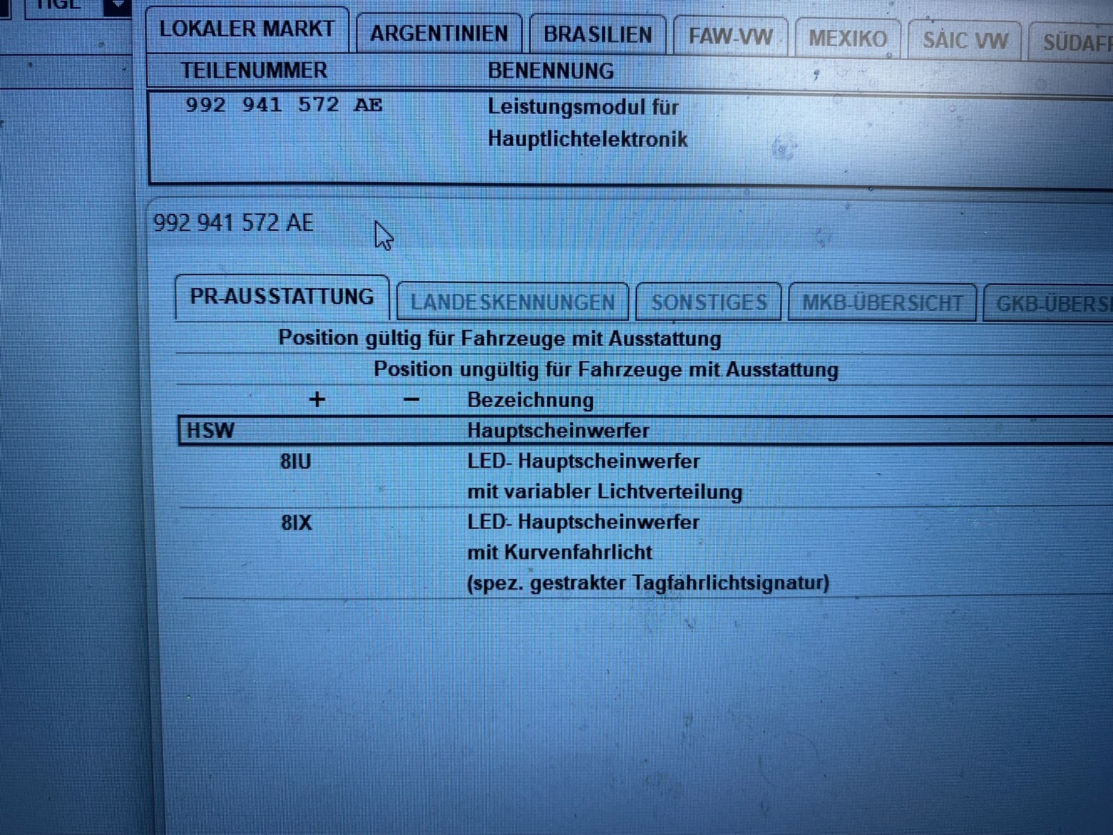 VW SCHEINWERFER STEUERGERÄT LEISTUNGSMODUL 992941572AE ,VW ID3,ID4. Orig.Neu ! - Obrázek 6