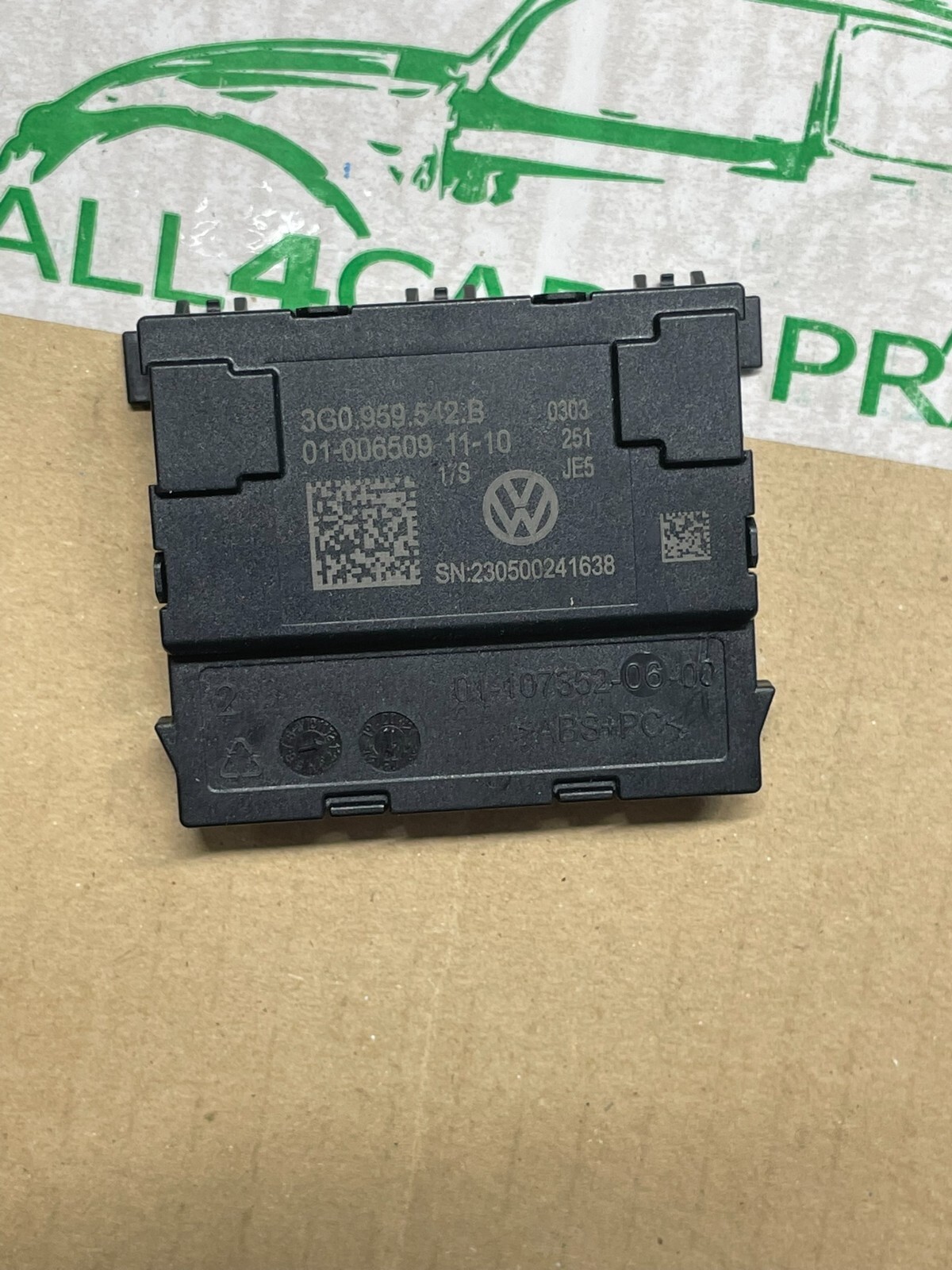 VW SEAT STEUERGERÄT FÜR LENKRAD BERÜHRUNGSERKENNUNG 3G0959542B ORIG.NEU!!