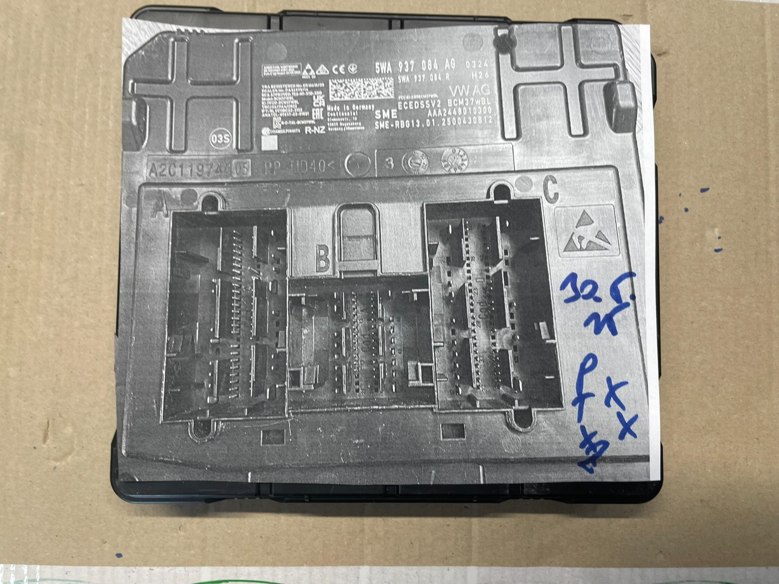 VW ŠKODA SEAT BCM STEUERGERÄT FÜR KOMFORTSYSTEM BORDNETZ 5WA937084AG TEST CAR - Obrázek 11