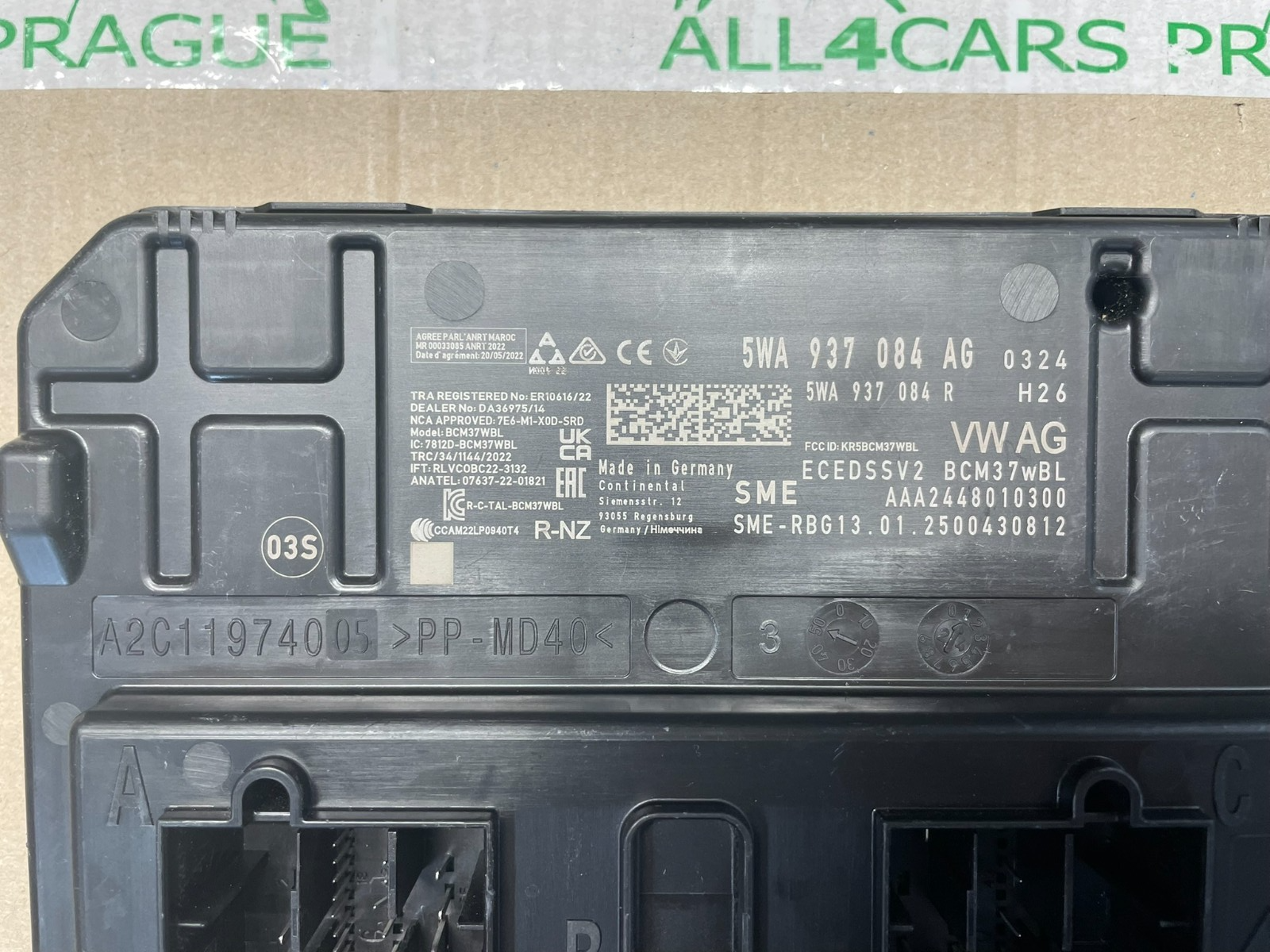 VW ŠKODA SEAT BCM STEUERGERÄT FÜR KOMFORTSYSTEM BORDNETZ 5WA937084AG TEST CAR - Obrázek 3