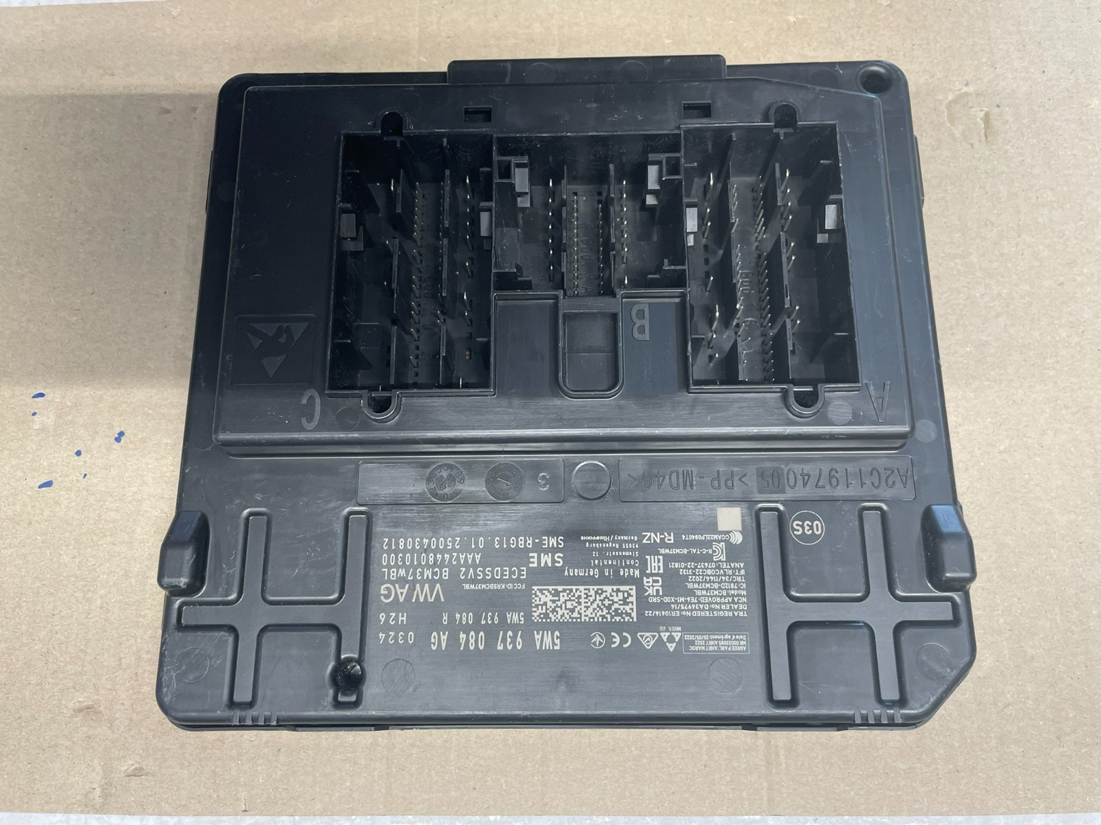 VW ŠKODA SEAT BCM STEUERGERÄT FÜR KOMFORTSYSTEM BORDNETZ 5WA937084AG TEST CAR - Obrázek 7