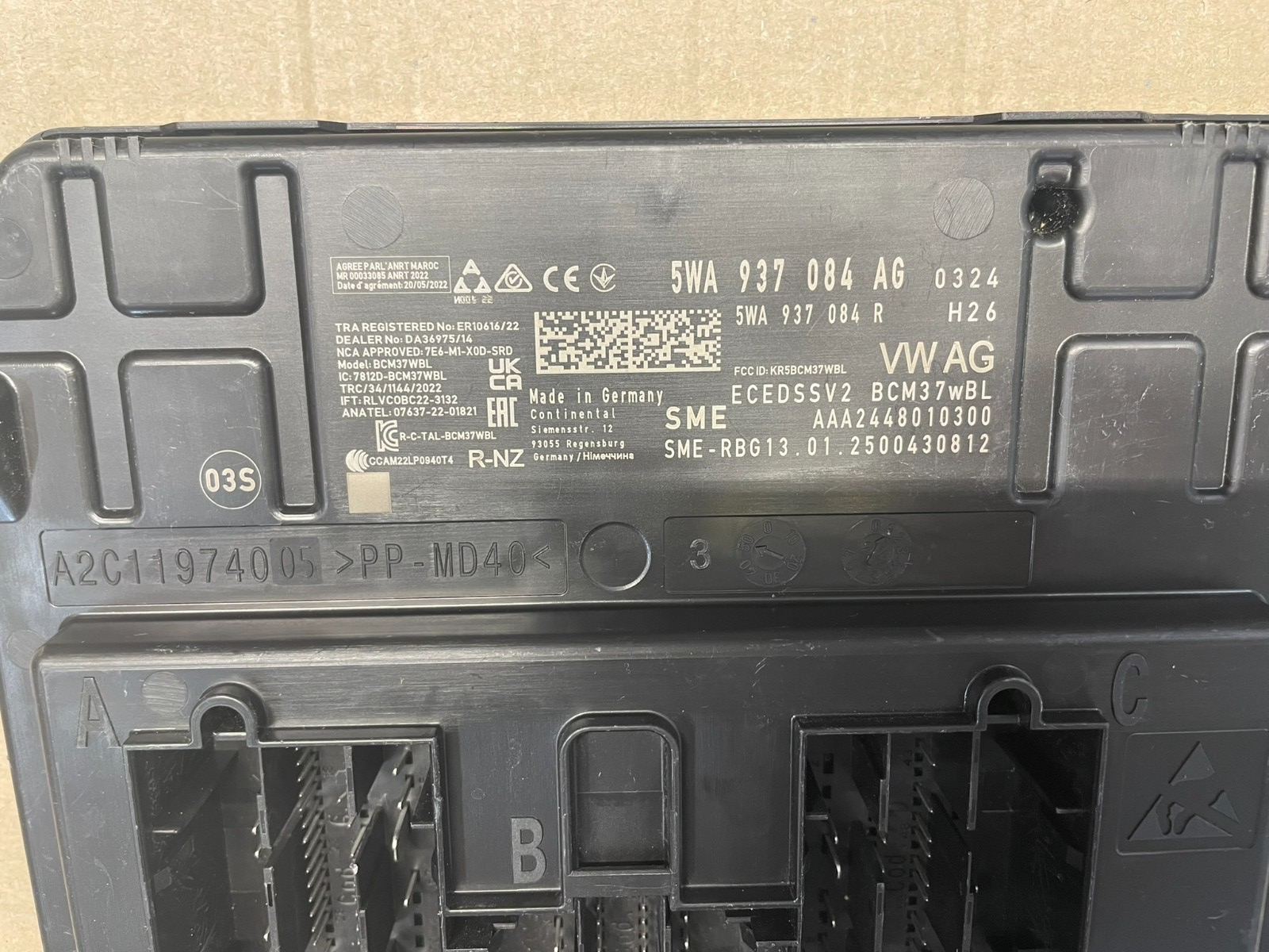 VW ŠKODA SEAT BCM STEUERGERÄT FÜR KOMFORTSYSTEM BORDNETZ 5WA937084AG TEST CAR - Obrázek 8