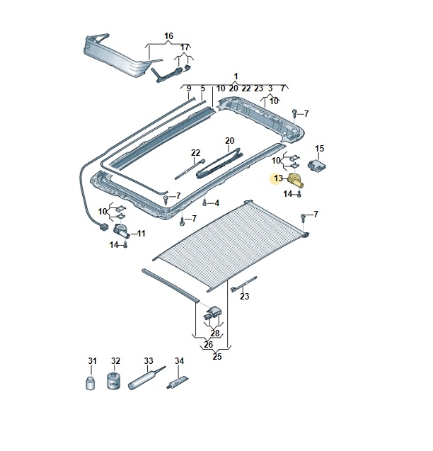 VW SKODA SEAT SCHIEBEDACHMOTOR 3G9877795E FAST NEU TEIL DEM VOM TEST WAGEN..... - Obrázek 4