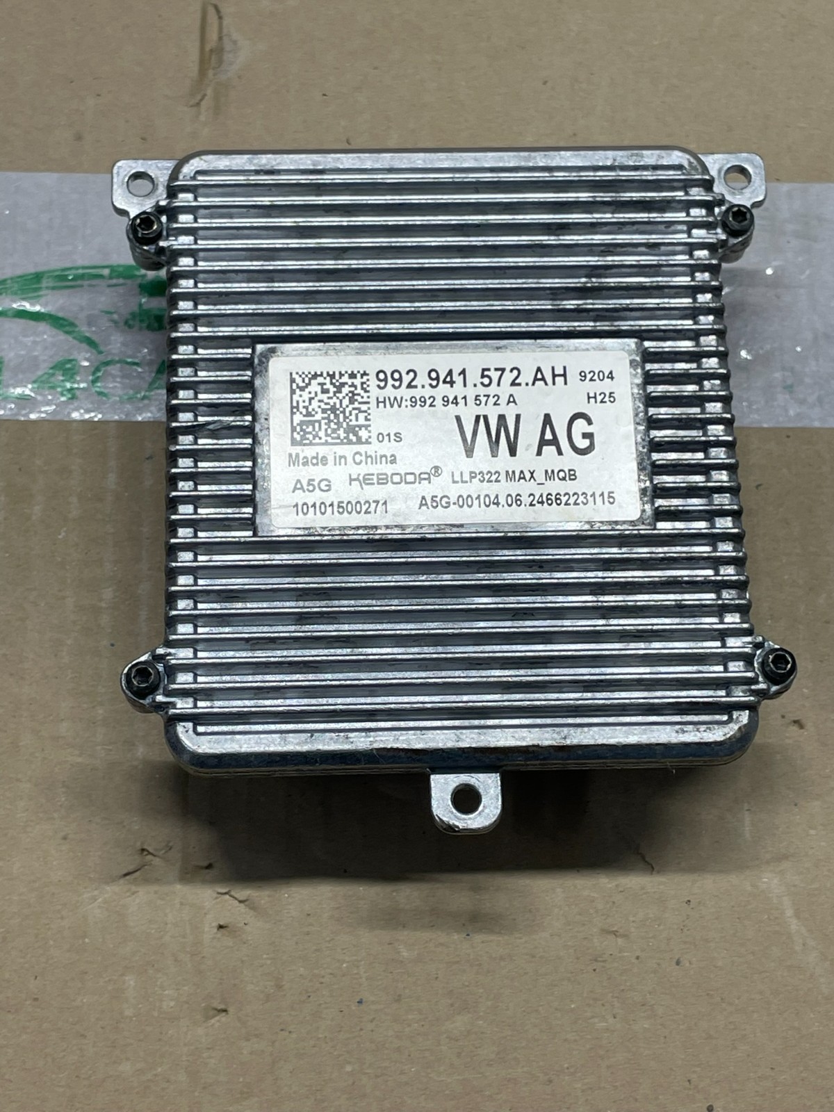 VW ŠKODA SEAT STEUERGERÄT FÜR SCHEINWERFER 992941572AH DEMONT VOM TEST WAGEN VW - Obrázek 11