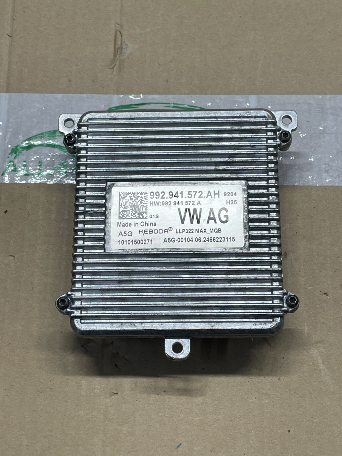 VW ŠKODA SEAT STEUERGERÄT FÜR SCHEINWERFER 992941572AH DEMONT VOM TEST WAGEN VW - Obrázek 6