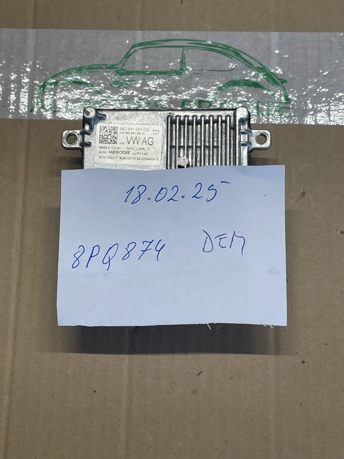 VW STEUERGERÄT FÜR LED SCHEINWERFER 992941591DG DEMONT VOM TEST WAGEN VW ORIG - Obrázek 20