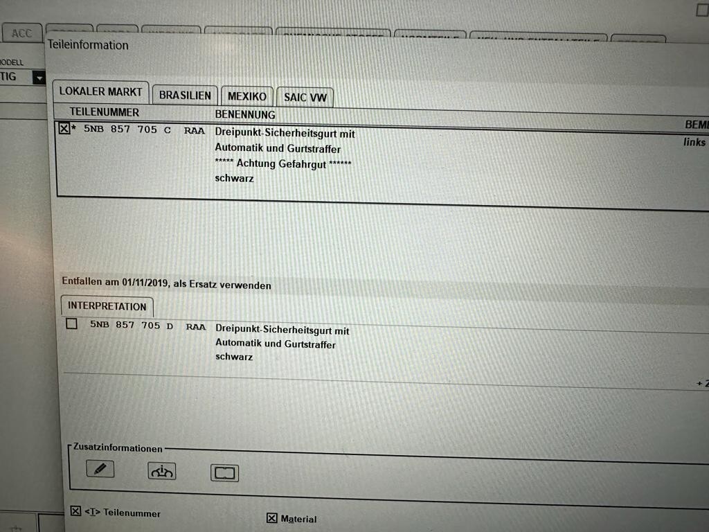 VW TIGUAN 2016-2022 ARMATURENBRETT FÜR HUD 5NB857003 N + GURTEN VORN +AIRBAG NEU - Obrázek 16