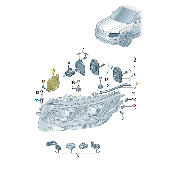 VW TIGUAN ŠKODA KODIAQ SCHEINWERFER STEUERGERÄT 992941572CE FAST NEU D TEST CAR - Obrázek 3