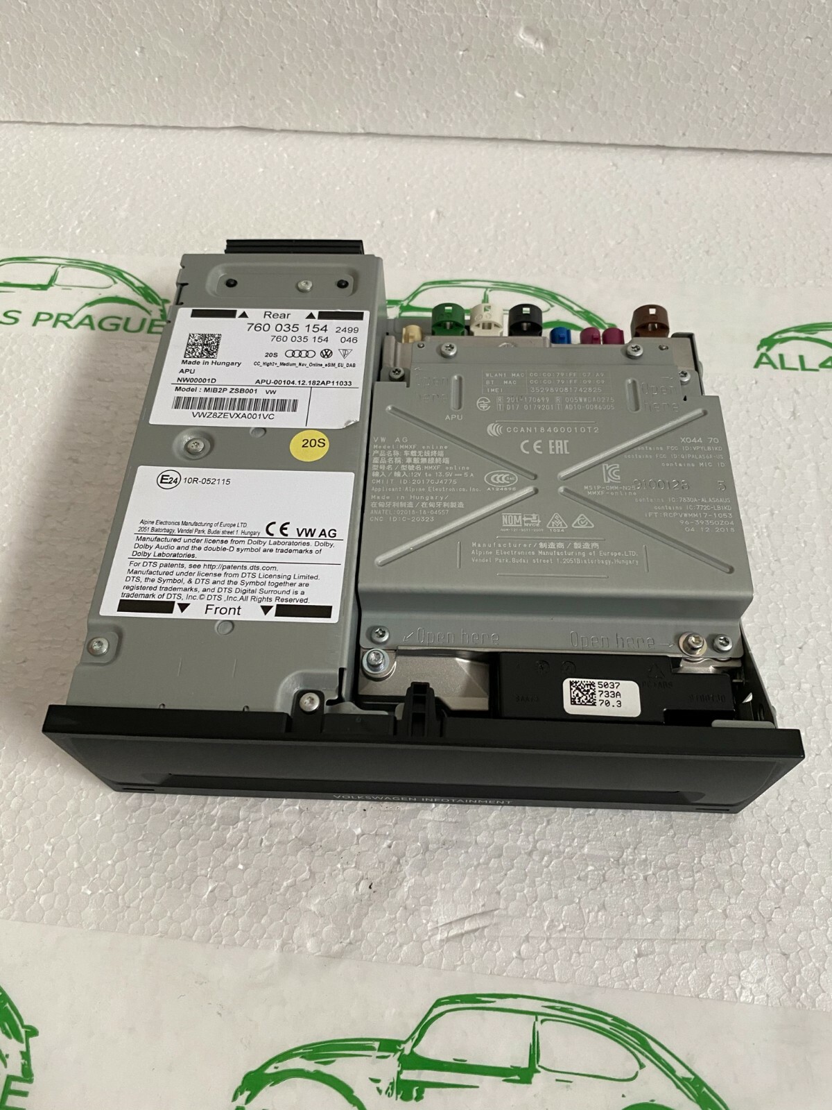 VW TOUAREG 760 Navigation Online eSim High2+ Medium EU DAB 760035154 MIB2-NEW - Obrázek 4