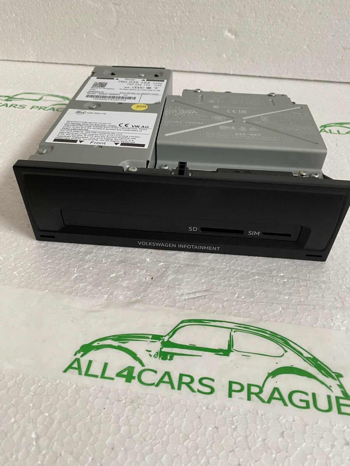 VW TOUAREG 760 Navigation Online eSim High2+ Medium EU DAB 760035154 MIB2-NEW