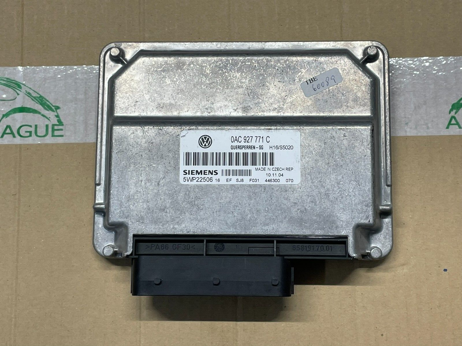 VW TOUAREG 7L STEUERGERÄT FÜR QUERSPERREN 0AC927771C = 0AC927771D DEM V TEST CAR - Obrázek 7