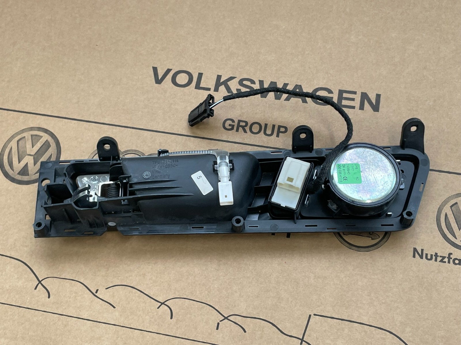VW TOUAREG 7P TÜRGRIFF ZIERLEISTE DEKOR VORN R MIT DYNAUDIO ABDECKUNG 7P6837114 - Obrázek 19